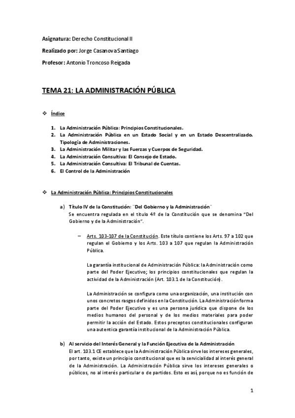 Miniatura del documento Tema 8 (21) (La Administración Pública) - Derecho Constitucional II.pdf