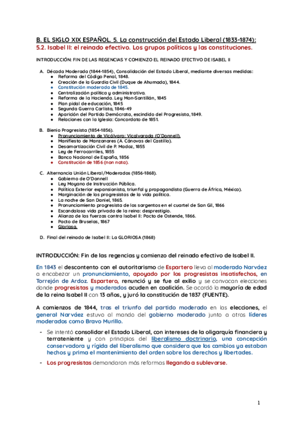 Miniatura del documento TEMA-5.2.-Isabel-II-El-reinado-efectivo.-Los-grupos-politicos-y-las-constituciones..pdf
