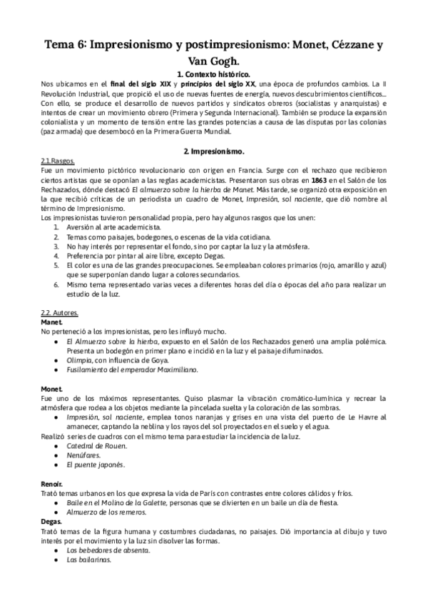 Miniatura del documento Tema-9-Impresionismo-y-postimpresionismo-Monet-Cezzane-y-Van-Gogh.pdf