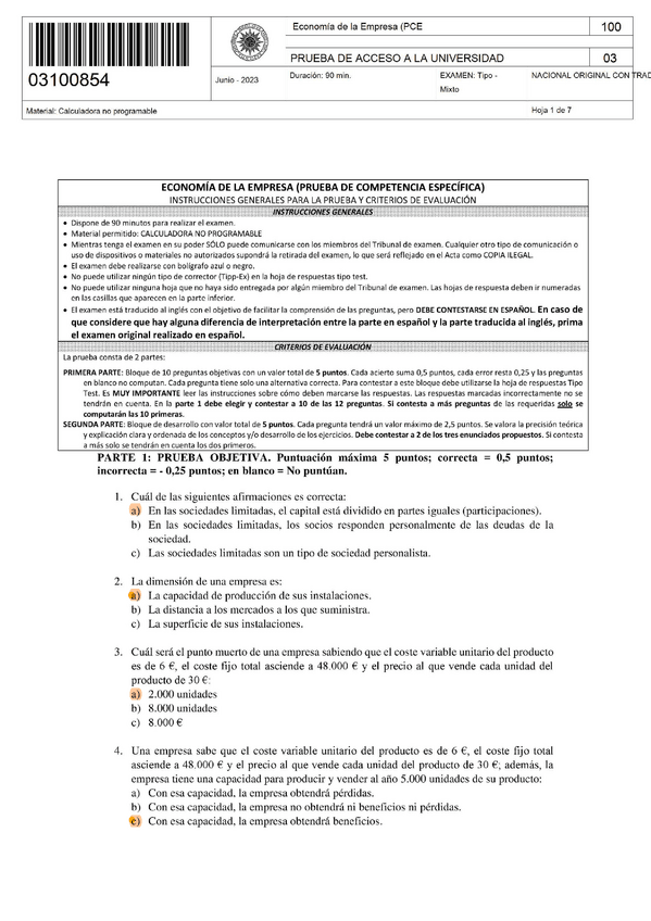 Miniatura del documento Modelo-EVAU-Economia-2023.pdf