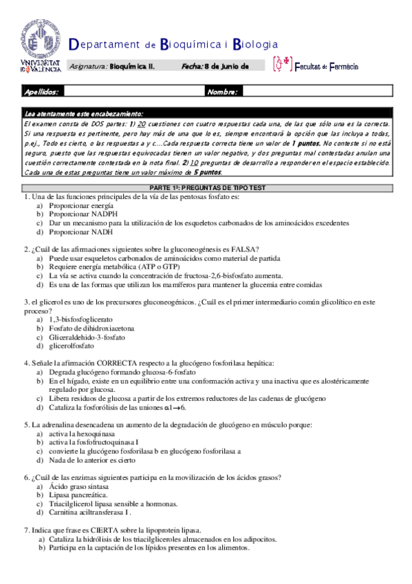 Miniatura del documento Examen Bioquimica II Junio 2012 español completo.pdf