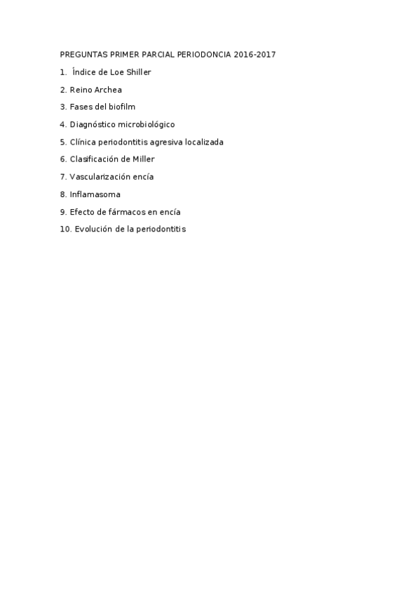 Miniatura del documento PREGUNTAS PRIMER PARCIAL PERIODONCIA 2016.docx