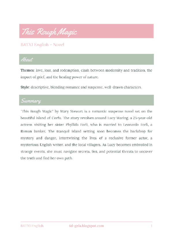 Miniatura del documento B1 ENGLISH - Novel - This Rough Magic.pdf