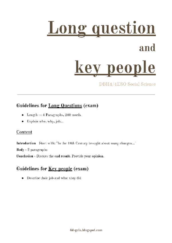 Miniatura del documento DBH4/4ESO History - Exam - Long question, key people.pdf