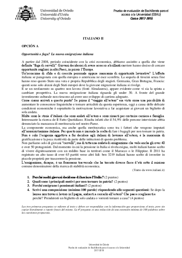 Miniatura del documento Examen-EBAU-Astuias-1a-Lengua-Extranjera-Italiano-II-enunciado-Junio-2017-18.pdf
