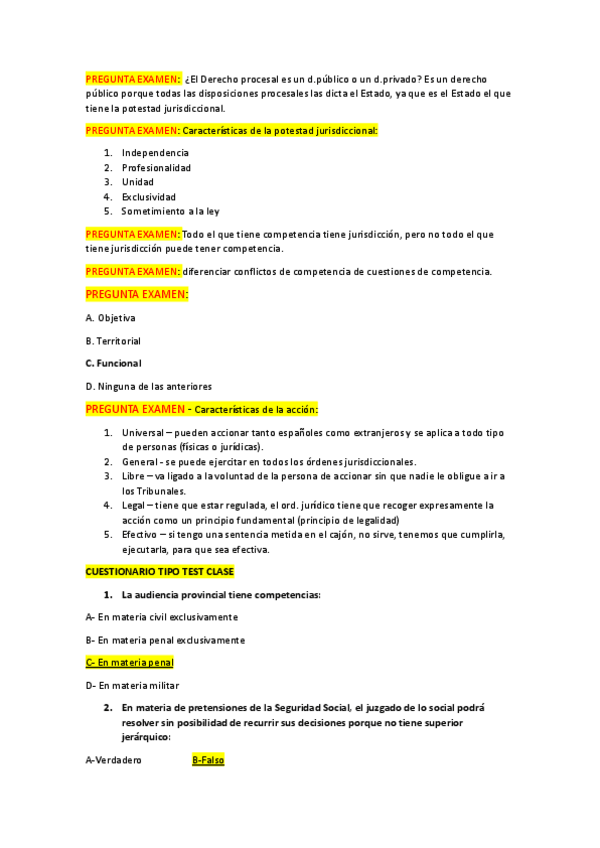 Miniatura del documento TEST CLASE: INTRODUCCIÓN AL DERECHO PROCESAL.pdf