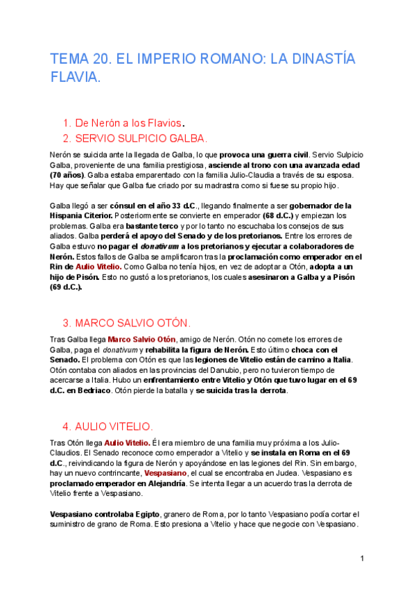 Miniatura del documento Tema-20.-El-Imperio-romano-la-dinastia-Flavia..pdf
