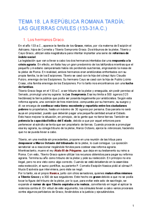 Miniatura del documento Tema-18.-La-Republica-romana-tardia-las-guerras-civiles-133-31-a.C..pdf