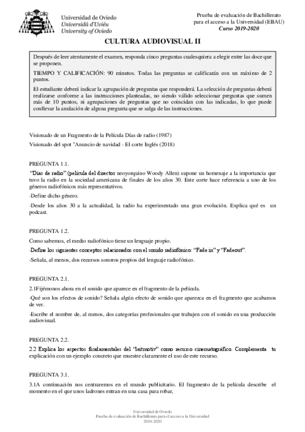 Miniatura del documento Examen-EBAU-Asturias-Cultura-audiovisual-enunciado-Julio-2019-20.pdf