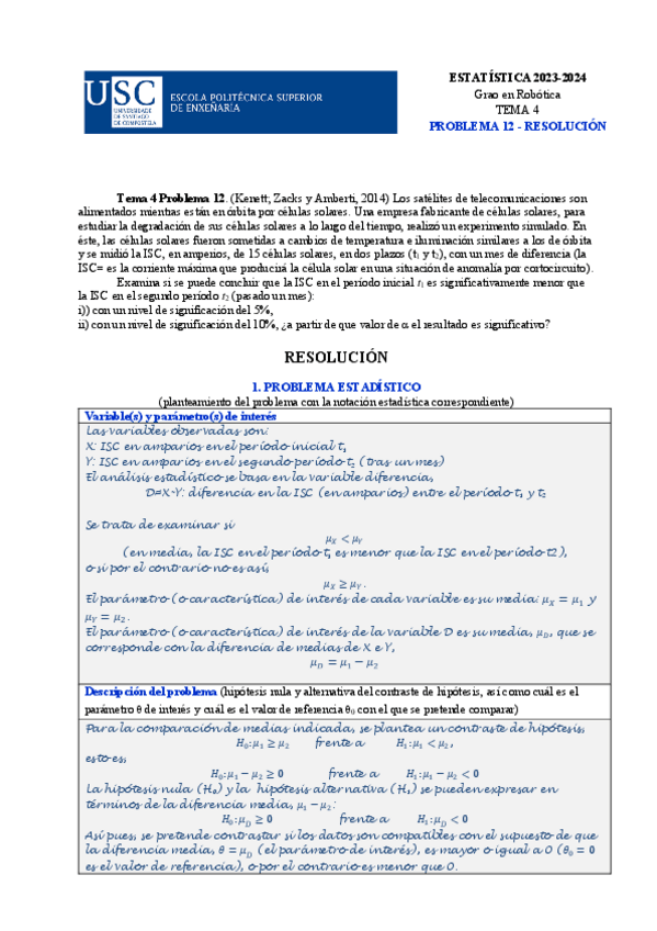 Miniatura del documento 23-24GR-Estatistica-Tema-4-problema-12-mostras-emparelladas-RESOLUCION.pdf