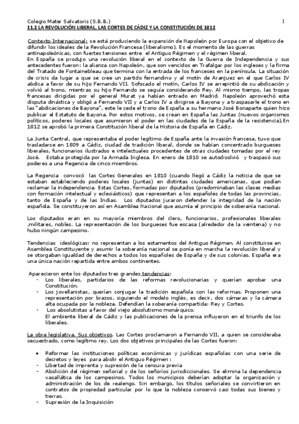 Miniatura del documento 5.2 Las Cortes de Cádiz y la Constitución de 1808.pdf