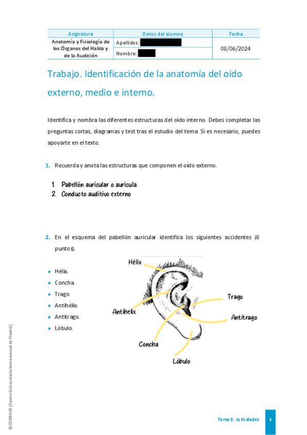 Miniatura del documento Actividad 2 : Identificación de la anatomía del oído externo, medio e interno.pdf