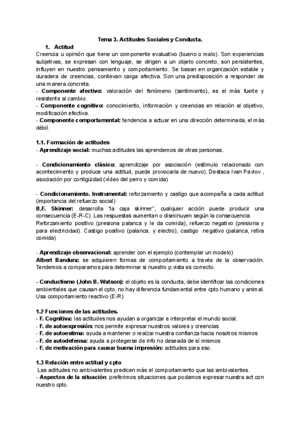 Miniatura del documento Tema 3. "Actitudes y Conductas" - Resumen.pdf