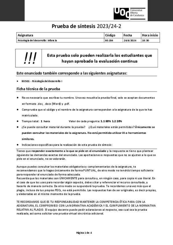 Miniatura del documento PS-Psicología Desarrollo I: Infancia - Junio 2024.pdf