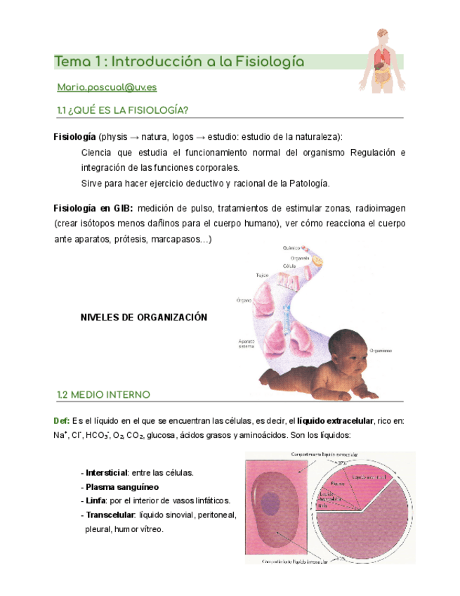Miniatura del documento Tema 1 - Fisiología.pdf