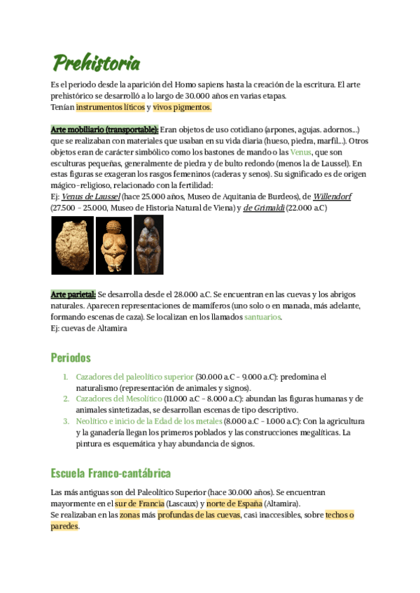 Miniatura del documento Historia del arte Prehistoria.pdf