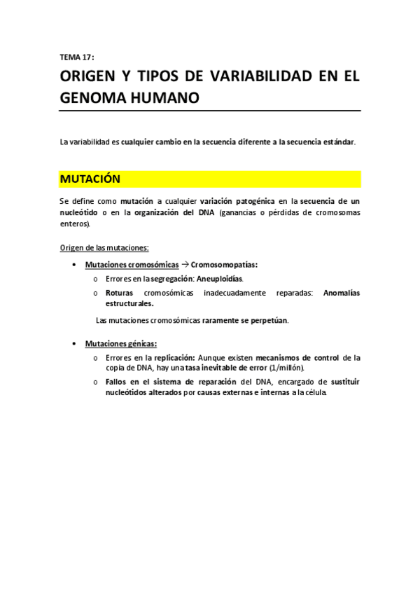 Miniatura del documento TEMA 17 - Origen y tipos de variabilidad en el genoma humano.pdf