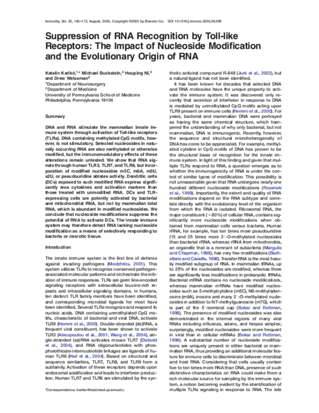 Miniatura del documento Suppression of RNA Recognition by Toll-like Receptors - Articulo.pdf