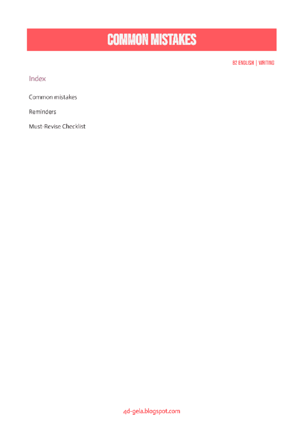 Miniatura del documento Writing - Common mistakes.pdf