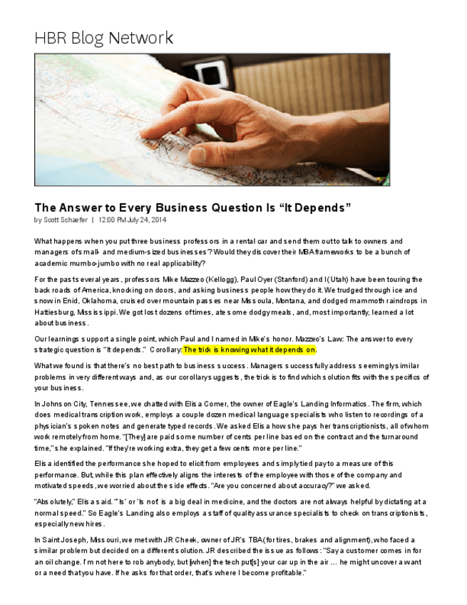 Miniatura del documento 01-The-Answer-to-Every-Business-Question-Is-It-Depends-Scott-Schaefer-Harvard-Business-Review.pdf