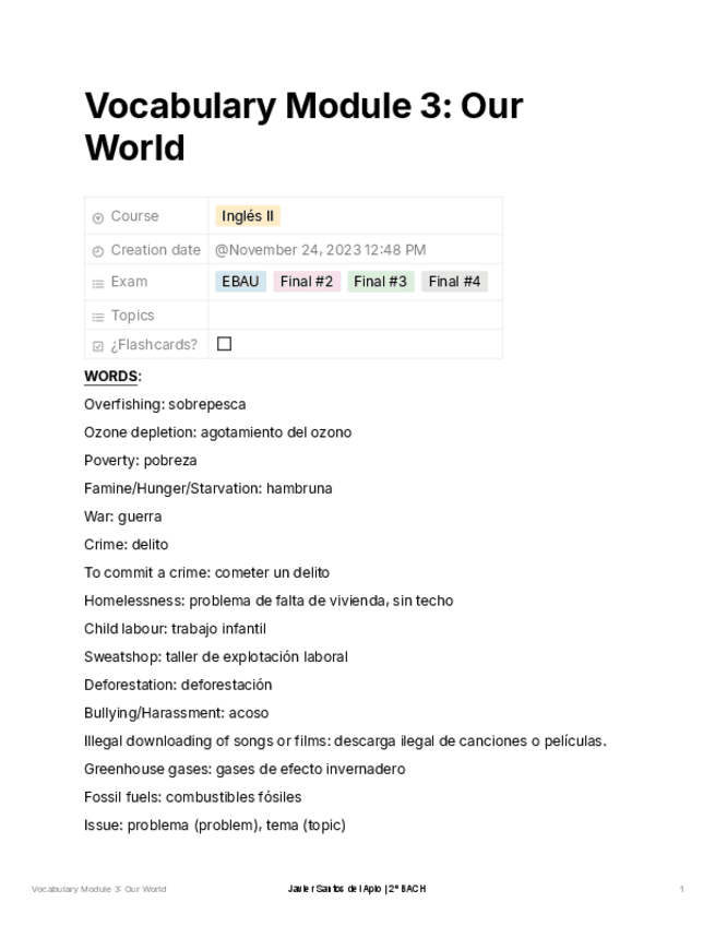 Miniatura del documento Vocabulary-Module-3-Our-World.pdf