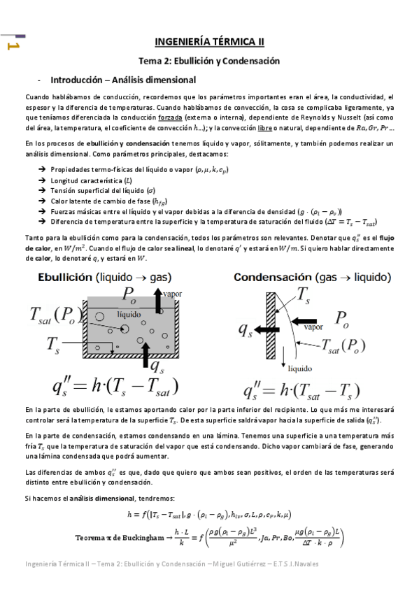Miniatura del documento Ingeniería Térmica II - Tema 2 - Ebullición y Condensación.pdf
