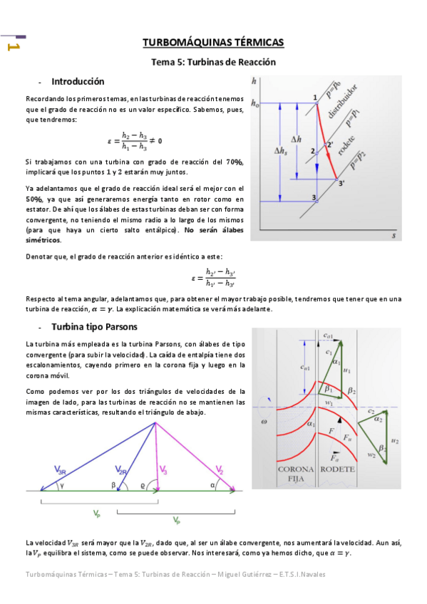 Miniatura del documento Turbomáquinas - Tema 5 - Turbinas de Reacción.pdf