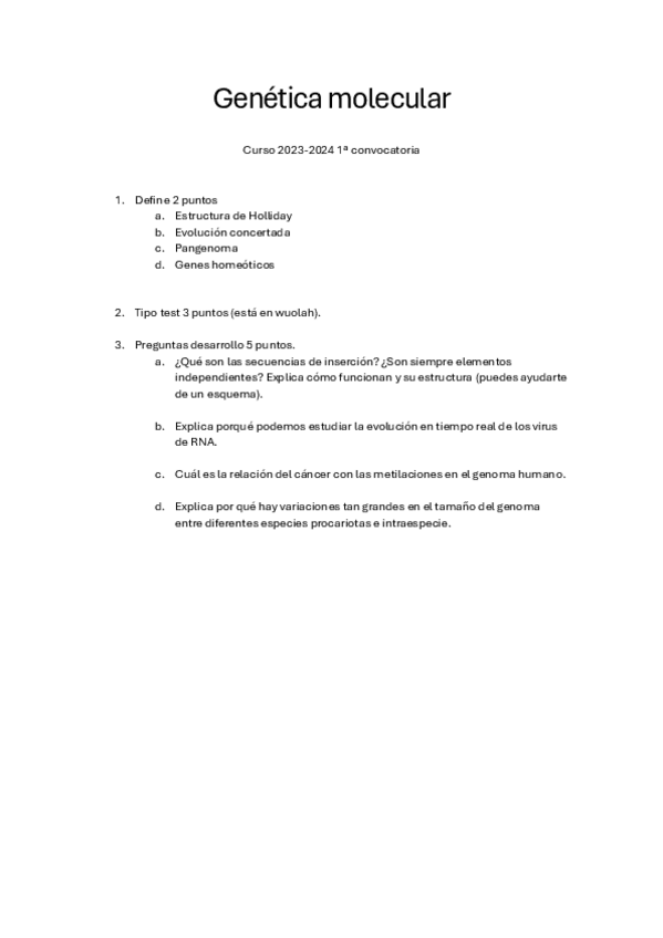 Miniatura del documento Examen-Genetica-molecular-2024-1a-convocatoria.pdf
