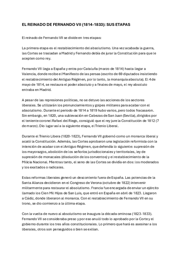 Miniatura del documento EL-REINADO-DE-FERNANDO-VII-1814-1833-SUS-ETAPAS-Epigrafes-Siglo-XIX.pdf