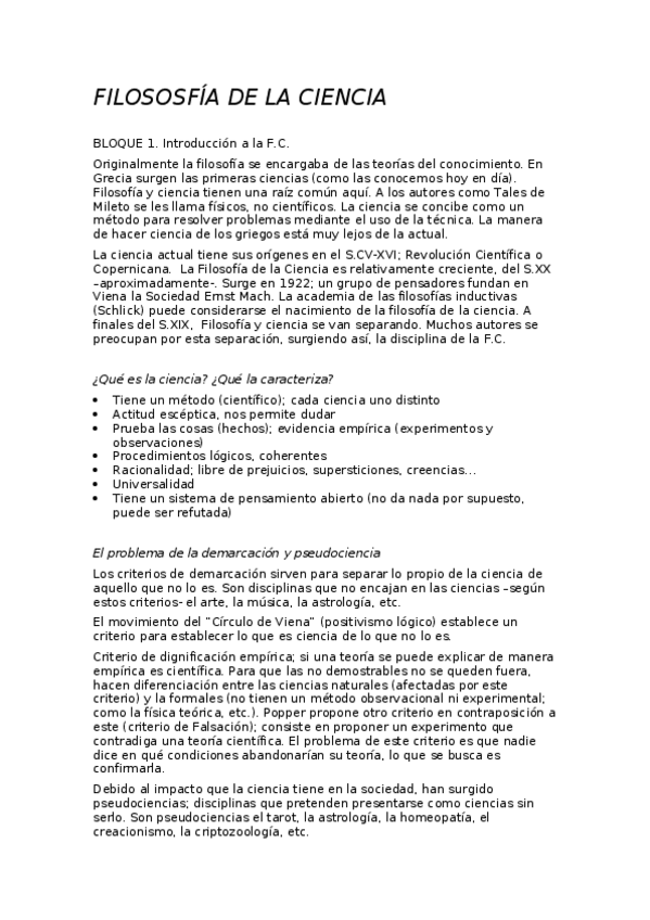 Miniatura del documento Filosofía de la Ciencia. 2017-18. María de Paz Amerigo -  Parcial 1.docx