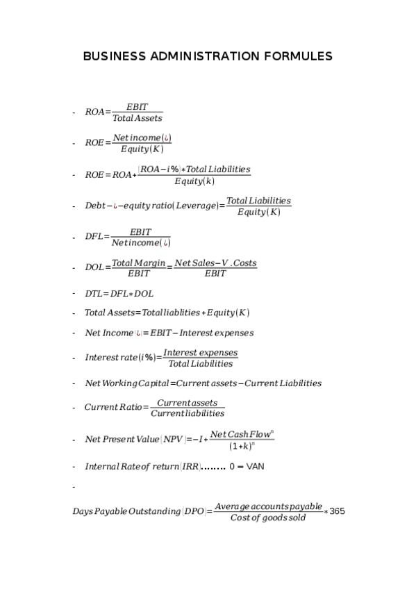 Miniatura del documento BUSINESS ADMINISTRATION FORMULES.docx