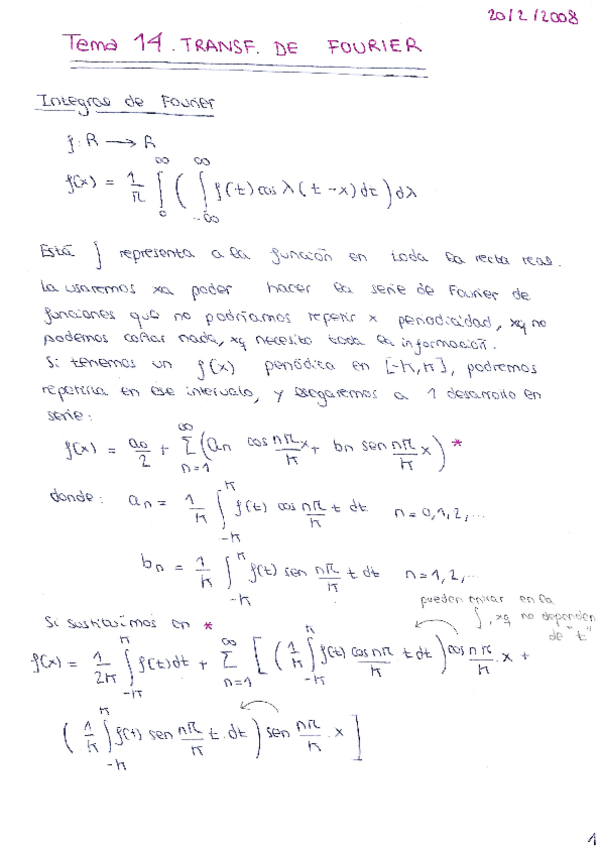 Miniatura del documento TRANSFORMADA-DE-FOURIERAMPLIACIONMATEMATICASAPUNTES.pdf