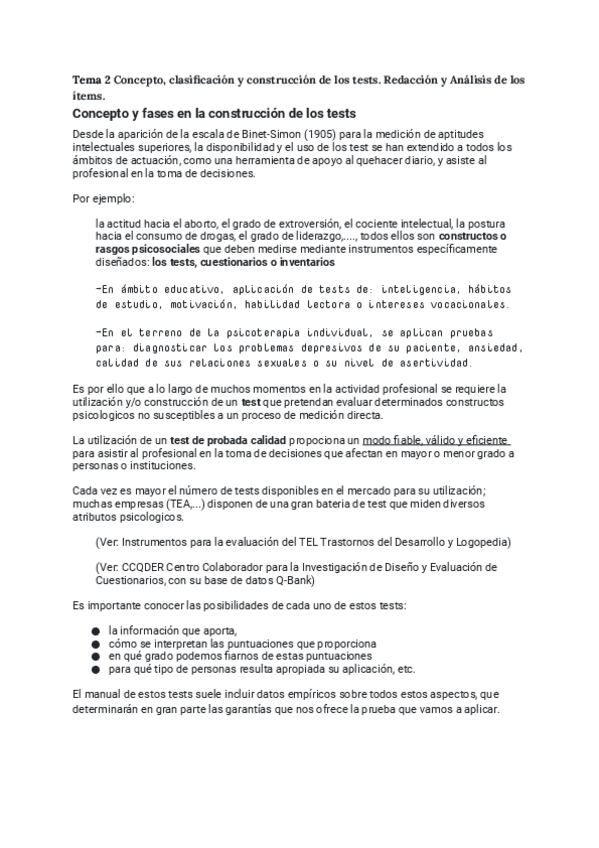 Miniatura del documento Tema-2-Concepto-clasificacion-y-construccion-de-los-tests.docx
