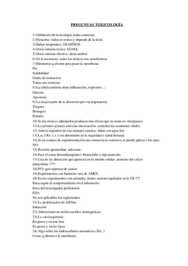 Miniatura del documento Preguntas de Toxicología.docx