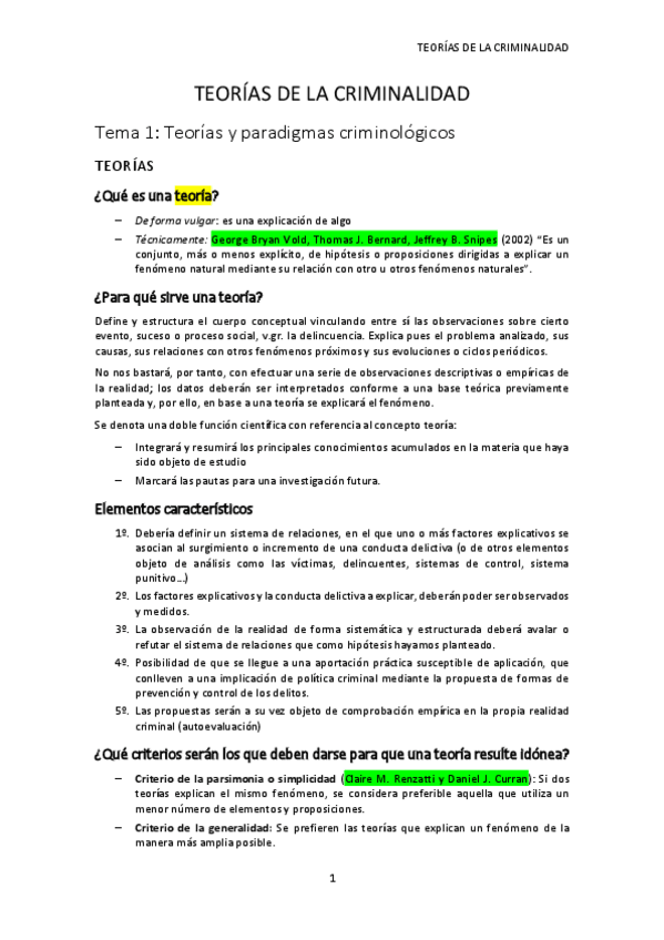 Miniatura del documento Teorías de la criminalidad - Apuntes - Todo.pdf