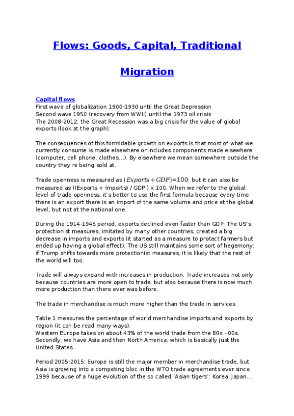 Miniatura del documento Flows_ Goods- Capital, Traditional Migration.docx