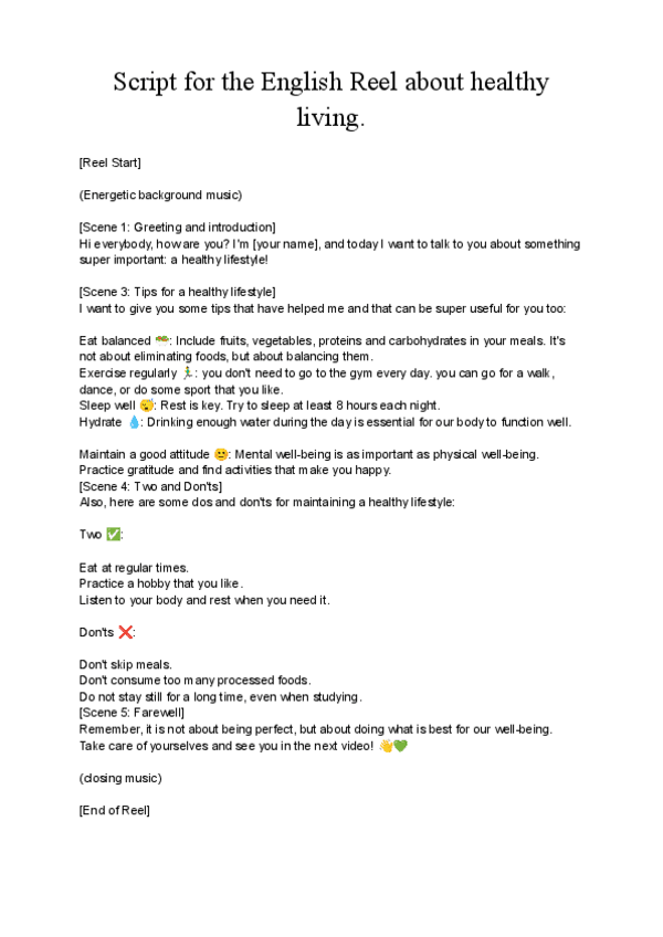 Miniatura del documento Script-for-the-English-Reel-about-healthy-living..pdf