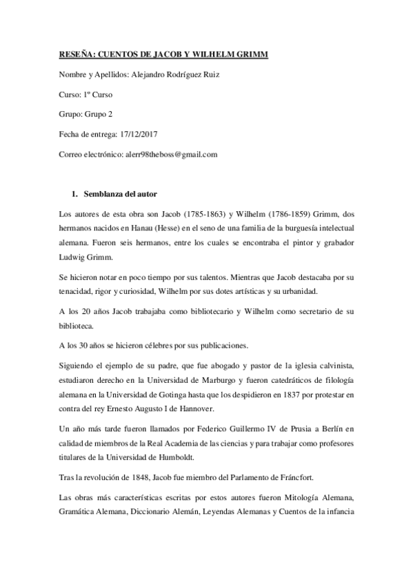 Miniatura del documento Reseña Cuentos Jacob y Wilhelm Grimm.pdf
