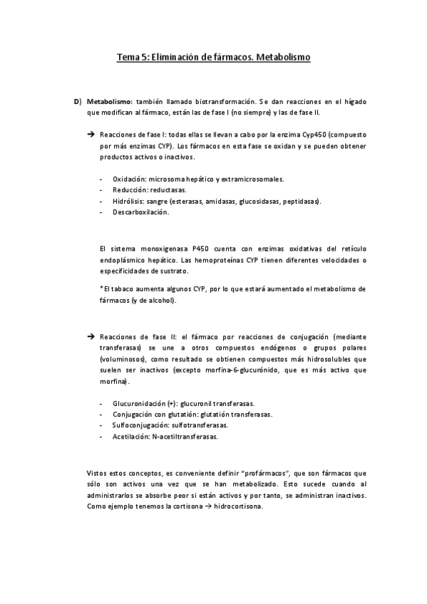 Miniatura del documento Tema 5. Eliminación de fármacos - metabolismo.pdf