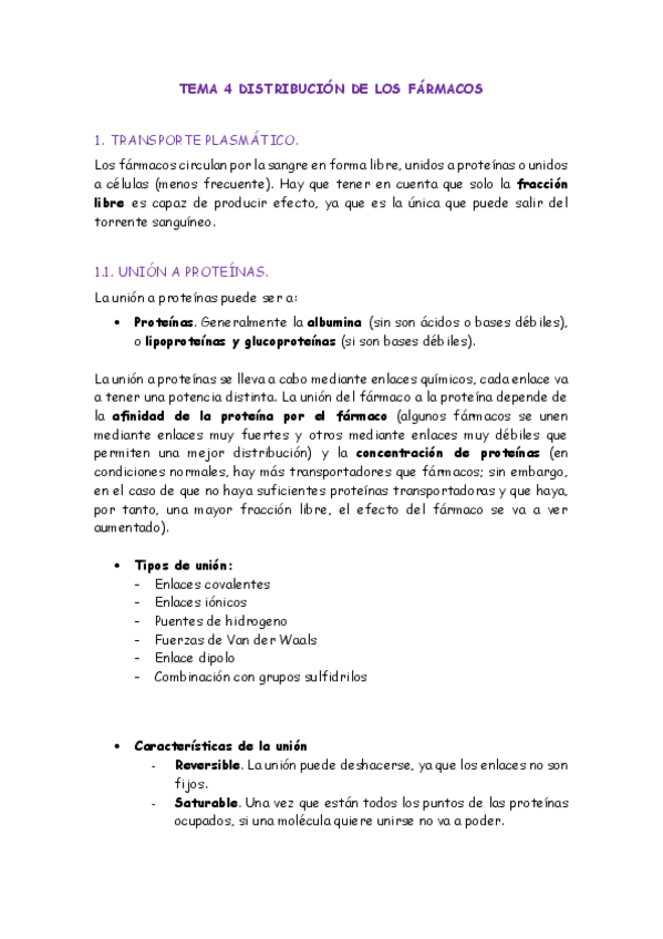 Miniatura del documento Tema 04 Distribución de los fármacos.pdf