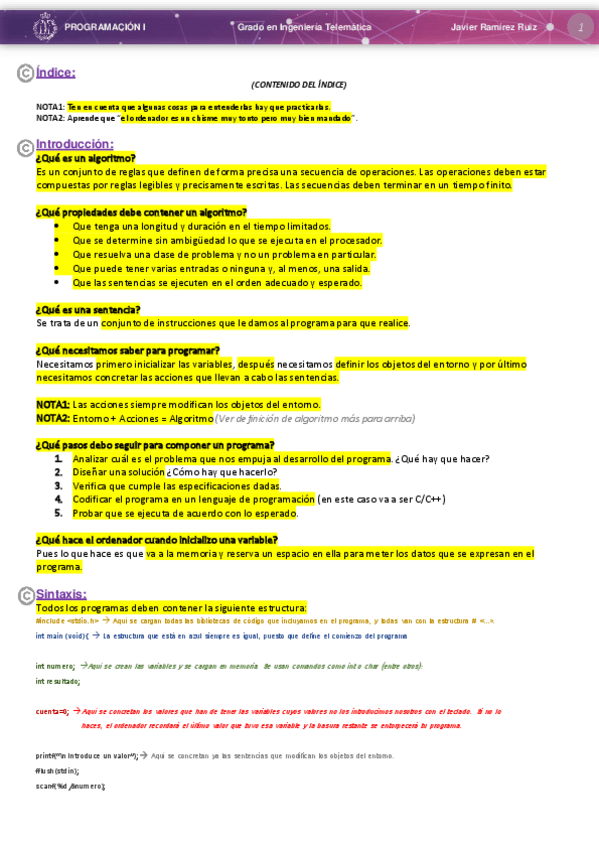 Miniatura del documento Unidades 1-2,3,4- Programacion I- JRR.pdf