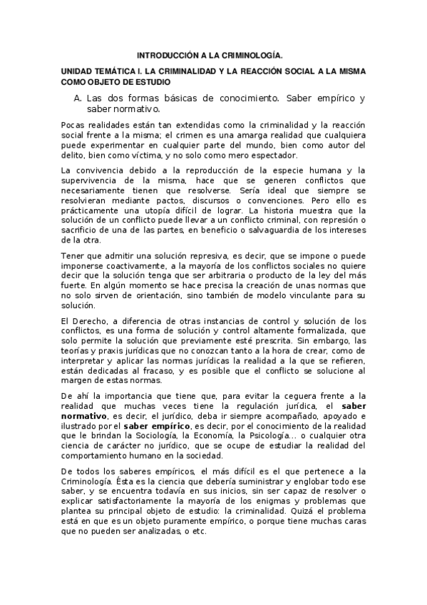 Miniatura del documento INTRODUCCIÓN A LA CRIMINOLOGÍA tema 1.docx