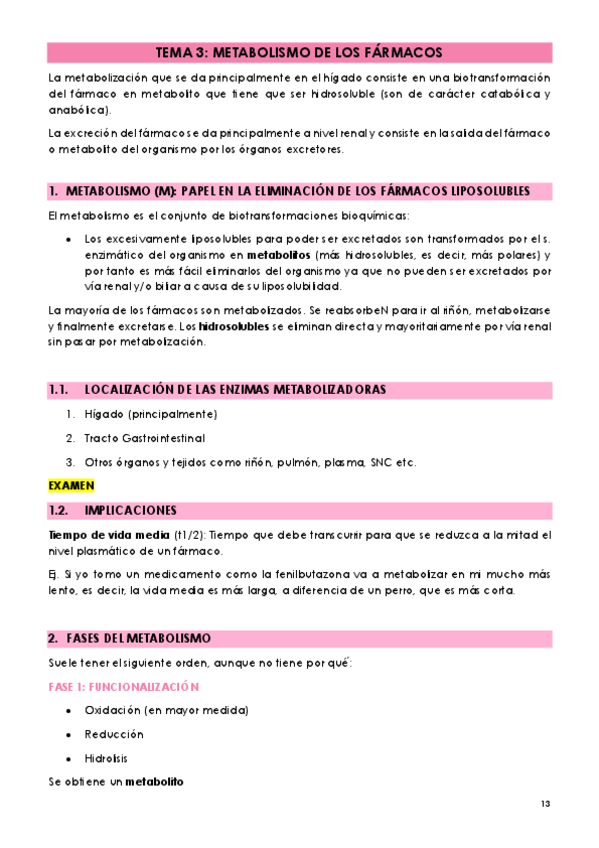 Miniatura del documento Tema 3 Metabolismo de los fármacos.pdf