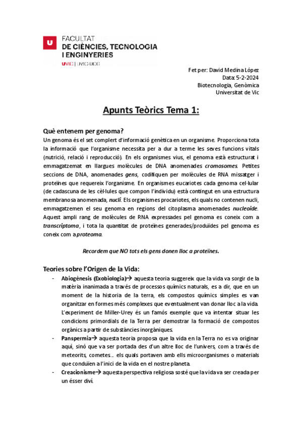 Miniatura del documento Apunts-Teorics-Tema-1-Genomica.pdf