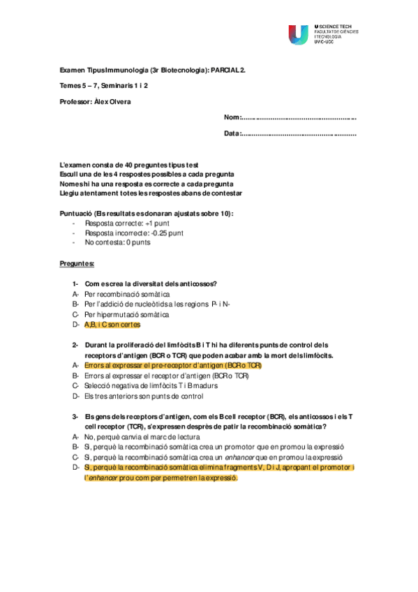Miniatura del documento Examen-parcial-2-Resuelto-Inmunologia-UVic.pdf
