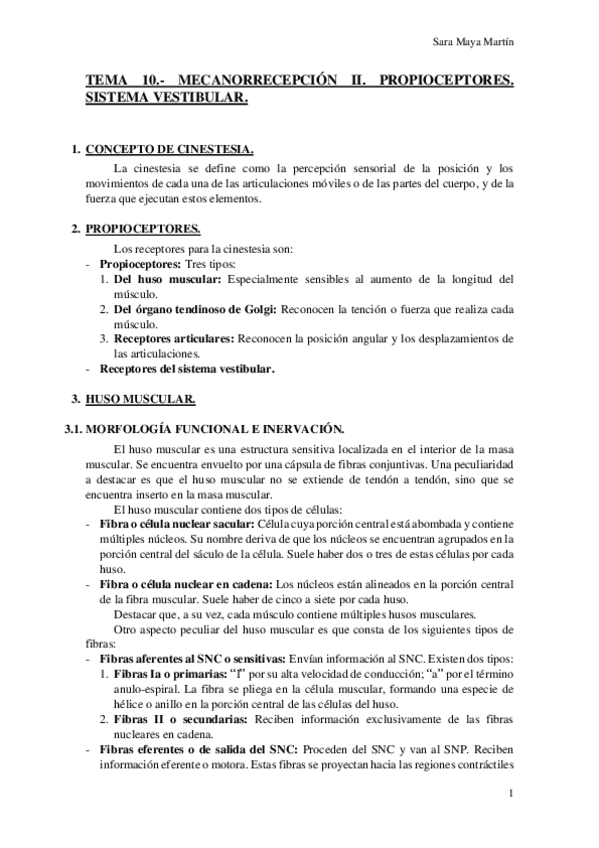 Miniatura del documento TEMA 10.- MECANORRECEPCIÓN II. PROPIOCEPTORES. SISTEMA VESTIBULAR..pdf