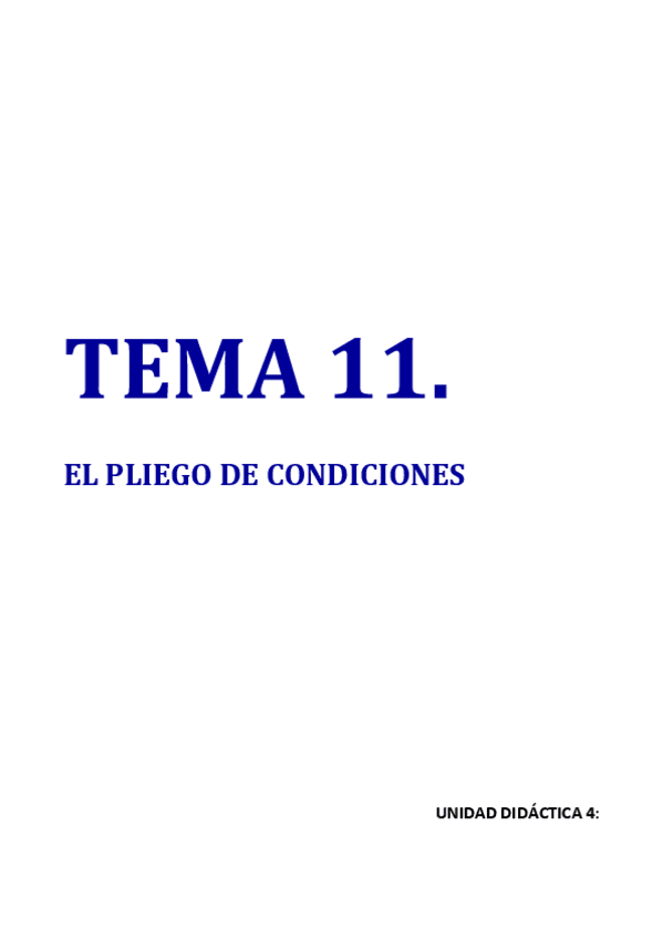 Miniatura del documento Tema 11. El Pliego de Condiciones WORD.pdf