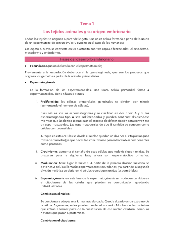 Miniatura del documento Tema 1: Los tejidos animales y su origen embrionario.pdf