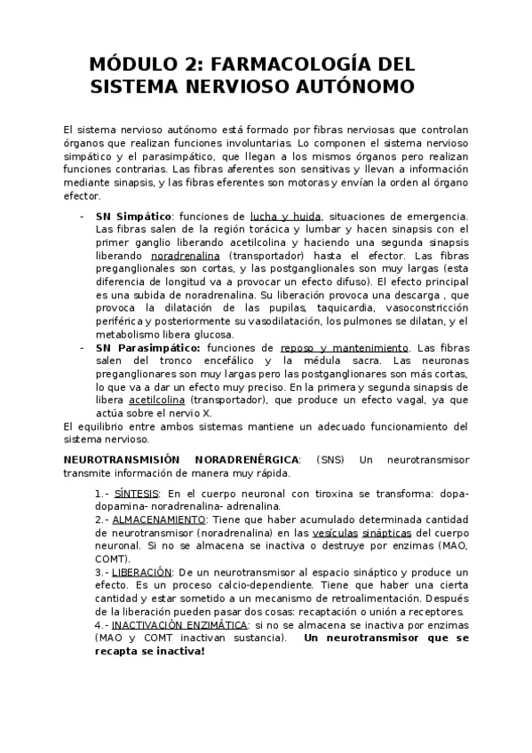 Miniatura del documento Módulo 2 - Farmacología del SNA.docx