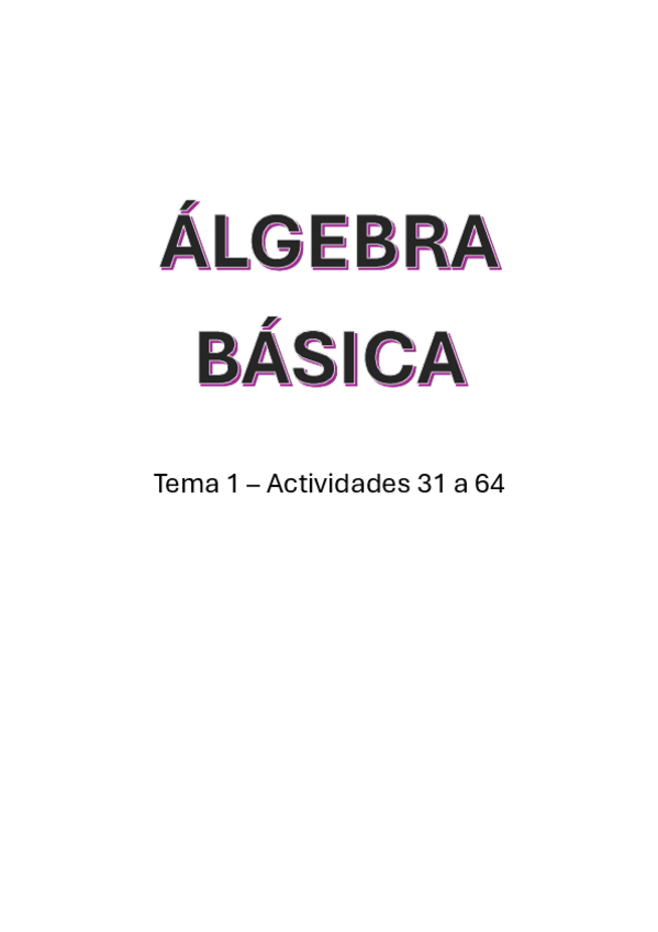 Miniatura del documento Tema 1 - Ejercicios Álgebra Básica - Parte 2.pdf